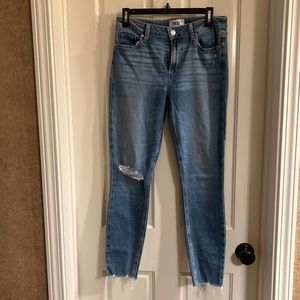 PAIGE Blue Distressed Women Jeans